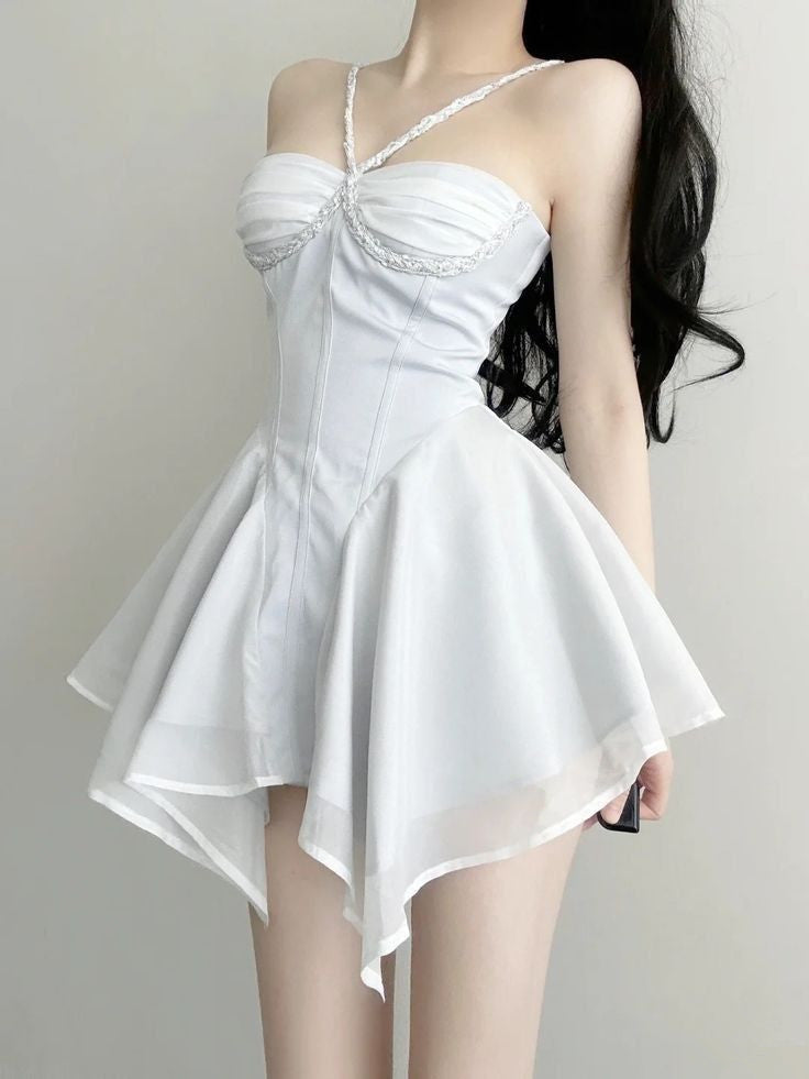 Unique A Line Spaghetti Straps Short 8th Grade Homecoming Dresses Hoco Dress