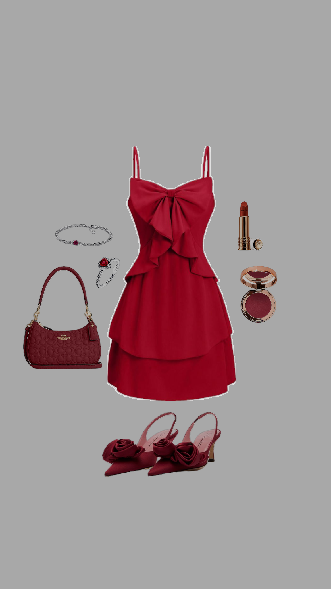 Vintage A line Spaghetti Straps Red Chiffon Homecoming Dress 18th Birthday Outfits