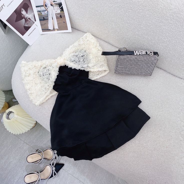 Vintage A line Black Short Homecoming Dress Party Dress