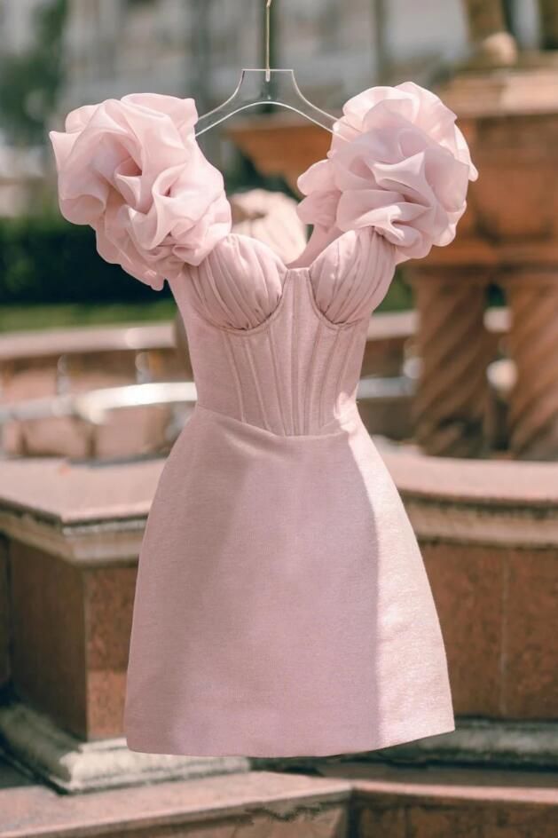 Sparkly A line Homecoming Dress With Tiered Ruffle Bodice Birthday Outfits