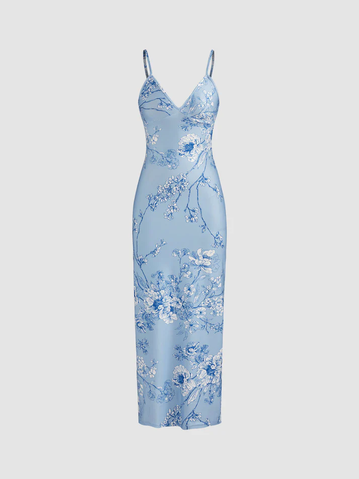 Modest Mermaid Spaghatti Straps Light Blue Prom Dress Long Evening Dresses