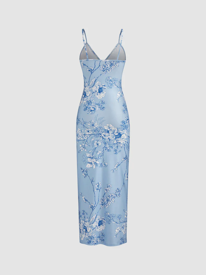 Modest Mermaid Spaghatti Straps Light Blue Prom Dress Long Evening Dresses