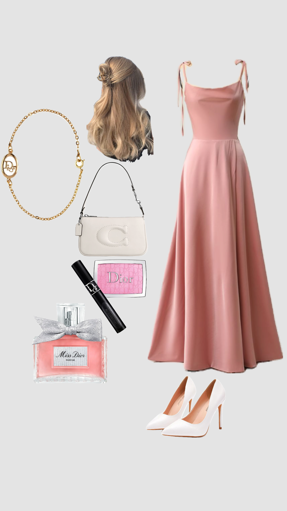 Modest A Line Spaghetti Straps Pink Silk Satin Long Prom Dress Evening Dresses