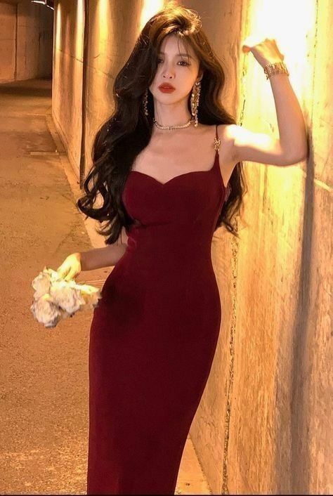 Sexy Mermaid Straps Velvet Burgundy Long Prom Dress Evening Dresses