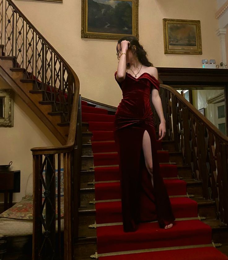 Sexy Mermaid Off The Shoulder Burgundy Long Prom Dress Evening Dresses