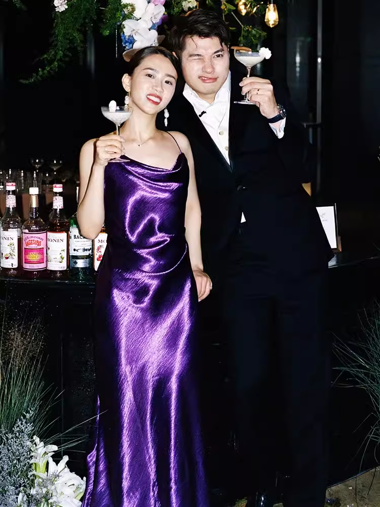 Sexy Mermaid Spagetti Straps Grape Long Prom Dresses