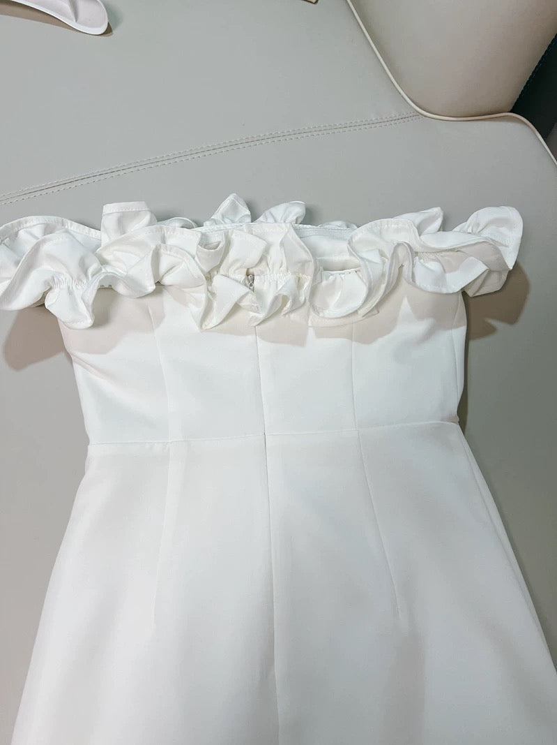 Sexy Sheath Off The Shoulder White Satin Short Homecoming Dresses 18th Birthday Outfit