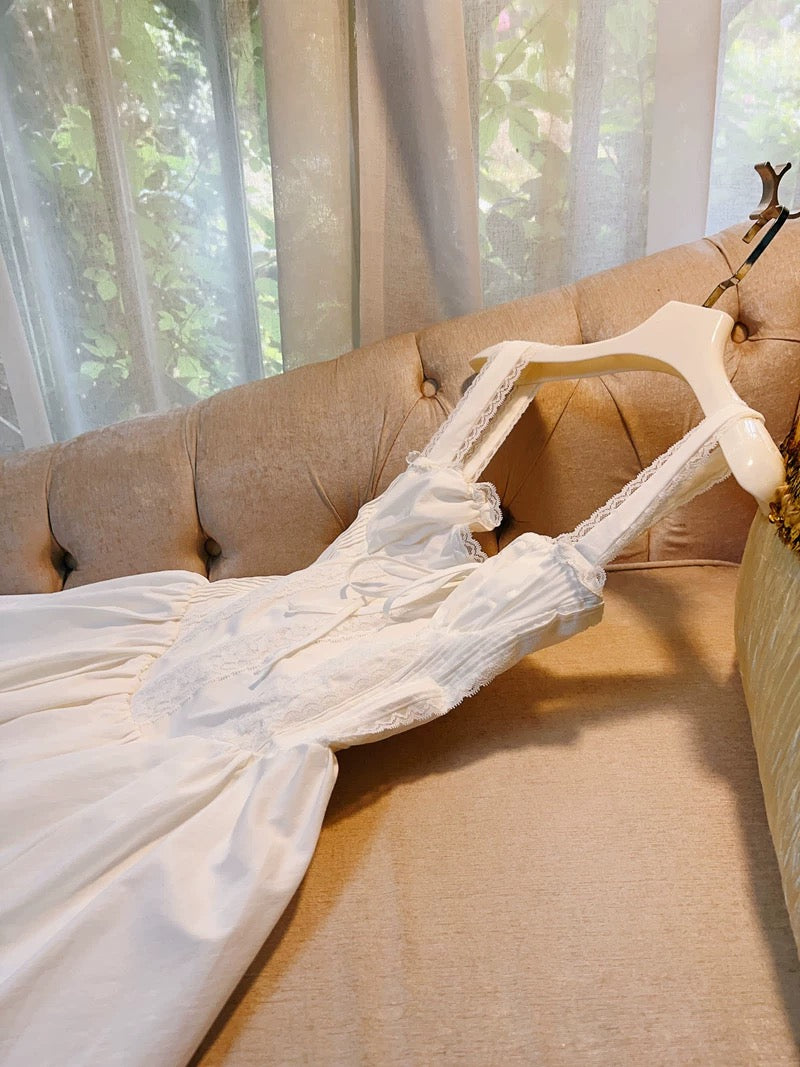Modest A Line Straps Short Lace White Homecoming Dresses Party Dress