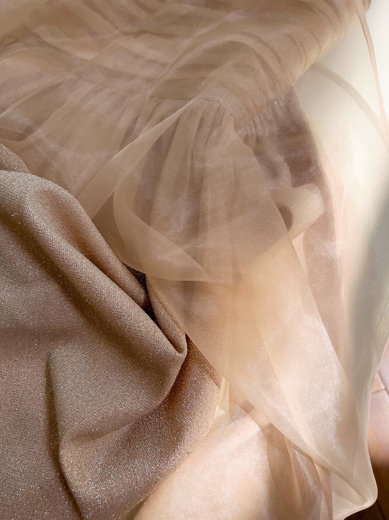 Pretty A Line Strapless Champagne Tulle Homecoming Dresses Birthday Outfits With Ruffles