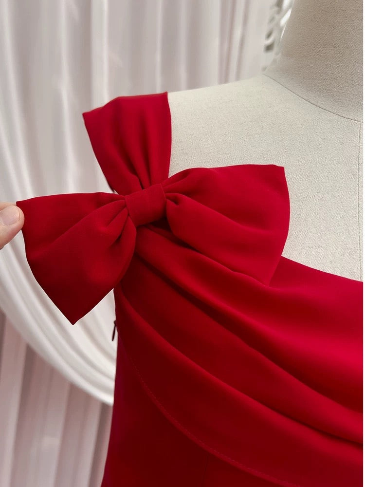 Simple Sheath Spaghetti Straps Chiffon Short Red Homecoming Dresses Birthday Outfit