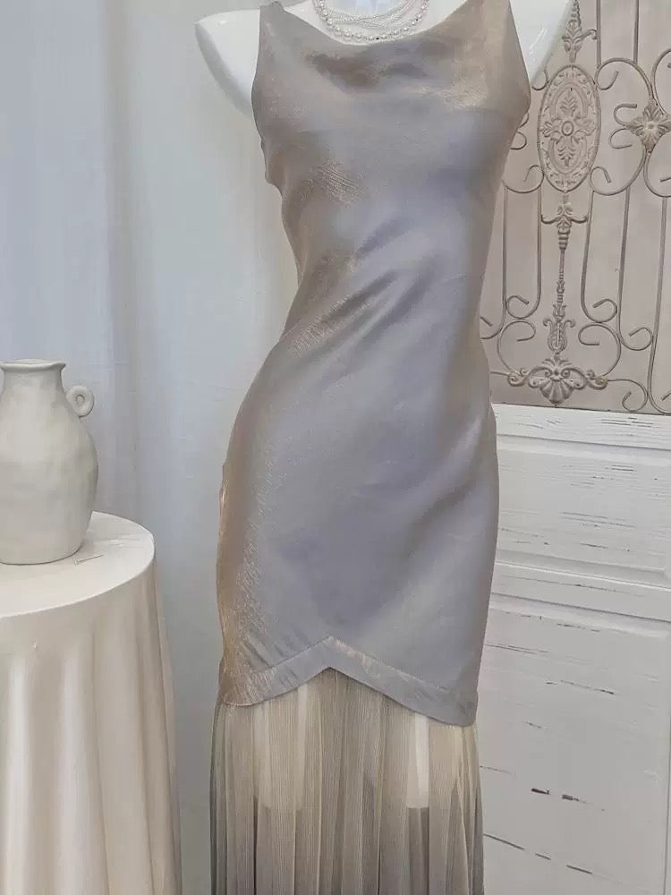 Simple Sheath Scoop Ombre Grape Long Prom Dress Formal Dresses With Ruffles