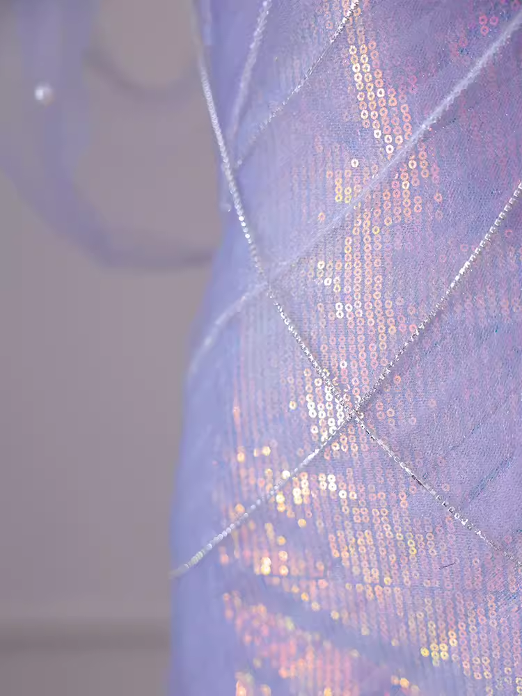 Sexy Mermaid Off The Shoulder Light Lilac Long Prom Dresses Tulle Birthday Outfits