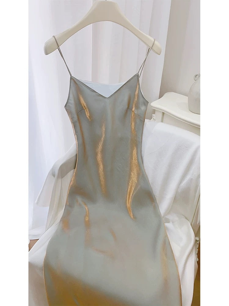 Gorgeous Mermaid Spaghetti Straps Long Prom Dresses Evening Dress