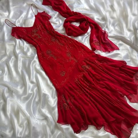 Sexy Sheath Spaghetti Straps Sleeveless Red Chiffon Prom Dresses Evening Gowns