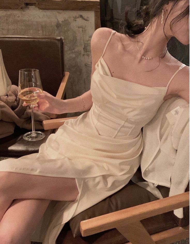 Modest Sheath Spaghetti Straps Ivory Slit Prom Dresses Evening Dress