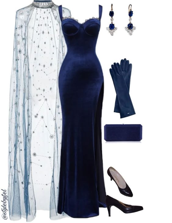 Modest Sheath Straps Navy Blue Velvet Slit Prom Dresses Long Evening Dress