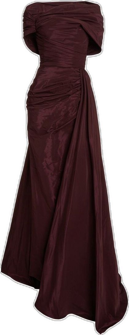 Elegant Mermaid Off The Shoulder Short Sleeves Burgundy Fold Prom Dresses Long Evening Dress