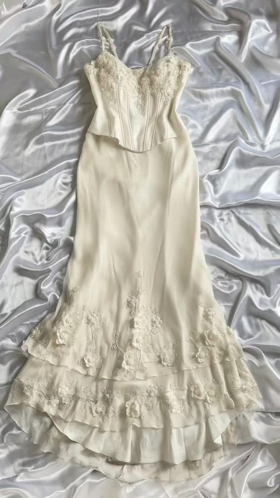 Pretty Mermaid Spaghetti Straps Satin Lace Prom Dresses Long Evening Dress
