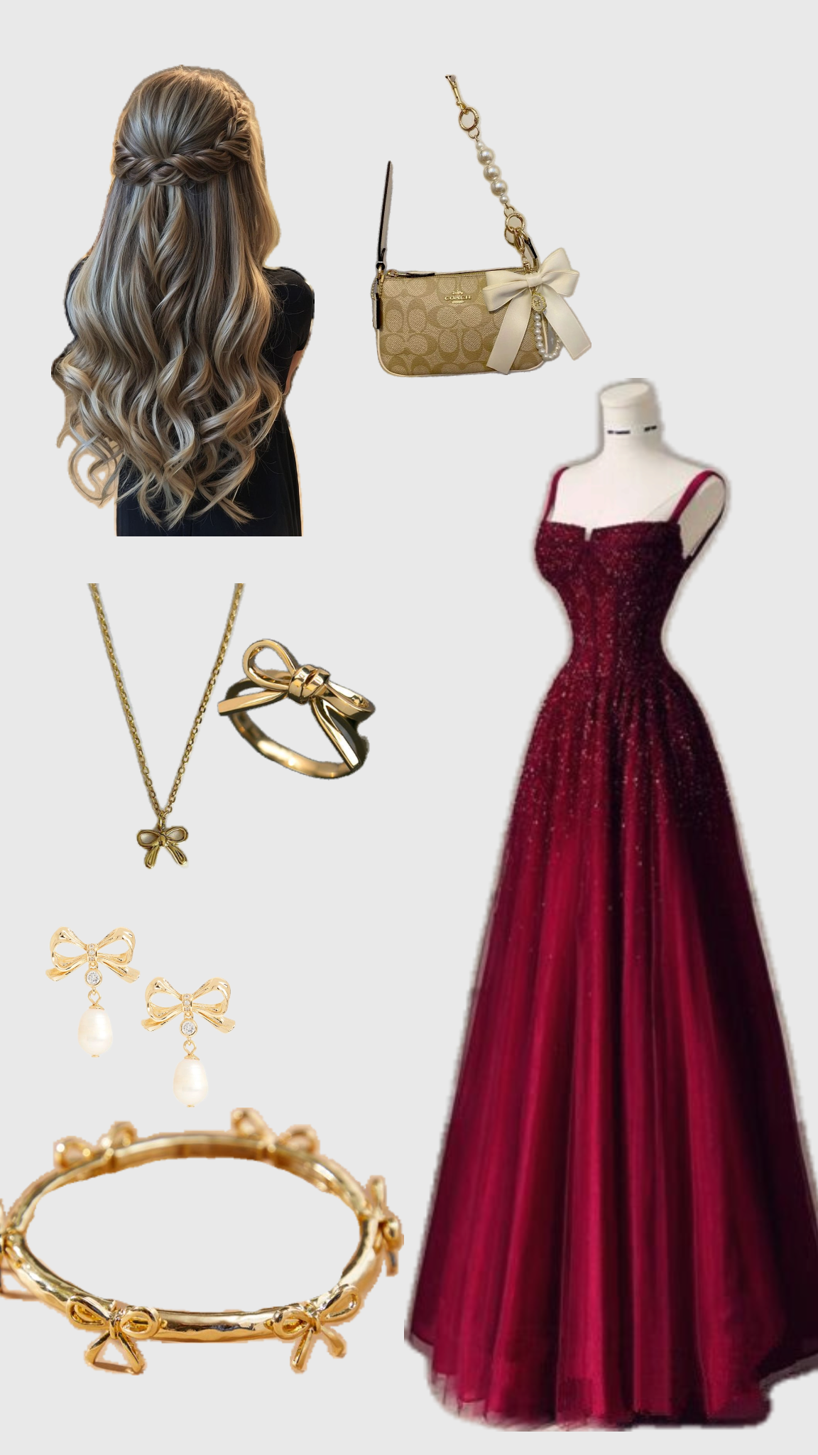 Elegant A Line Straps Burgundy Tulle Satin Long Prom Dresses Evening Dress
