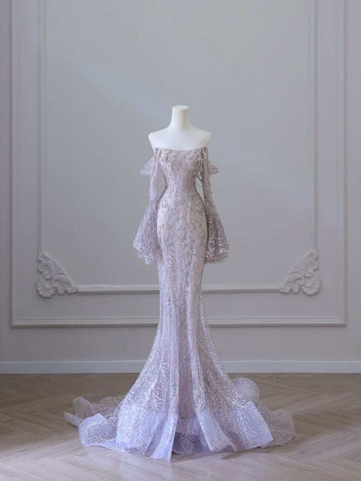 Elegant Mermaid Off The Shoulder Pink Sequin Evening Dress Long Sleeves Prom Dresses