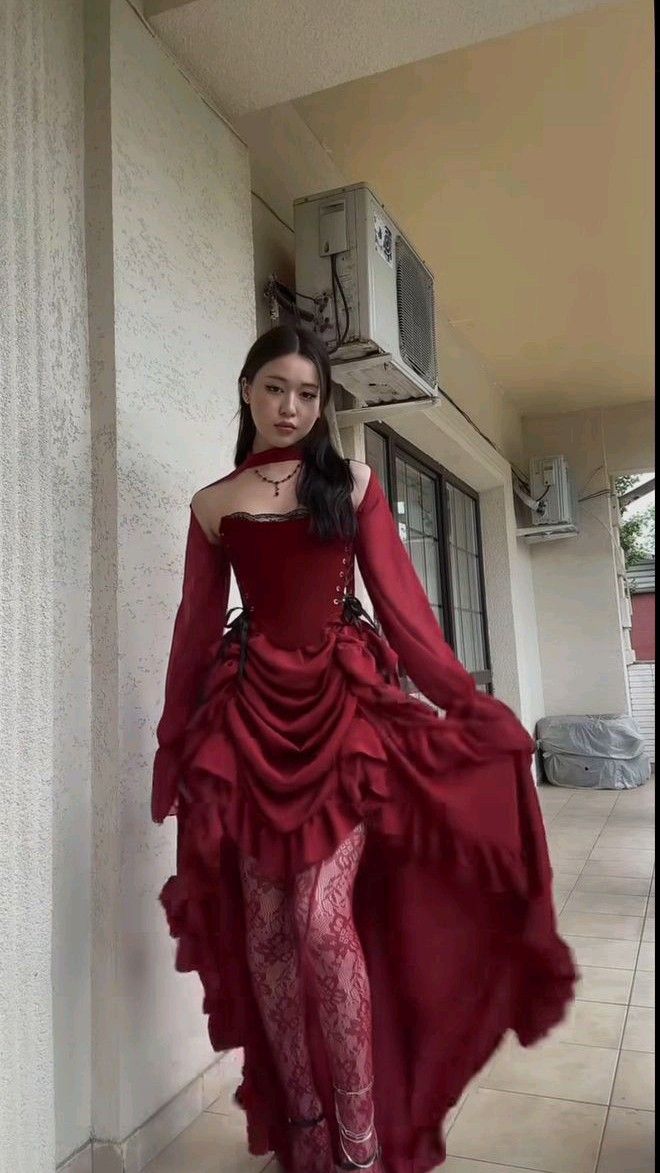 Elegant High Low Strapless Burgundy Satin Prom Dress Birthday Outfits With Sleeves