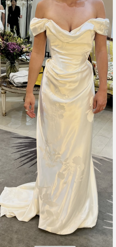Pretty Sheath Off The Shoulder White Satin Long Prom Dresses Party Evening Dress