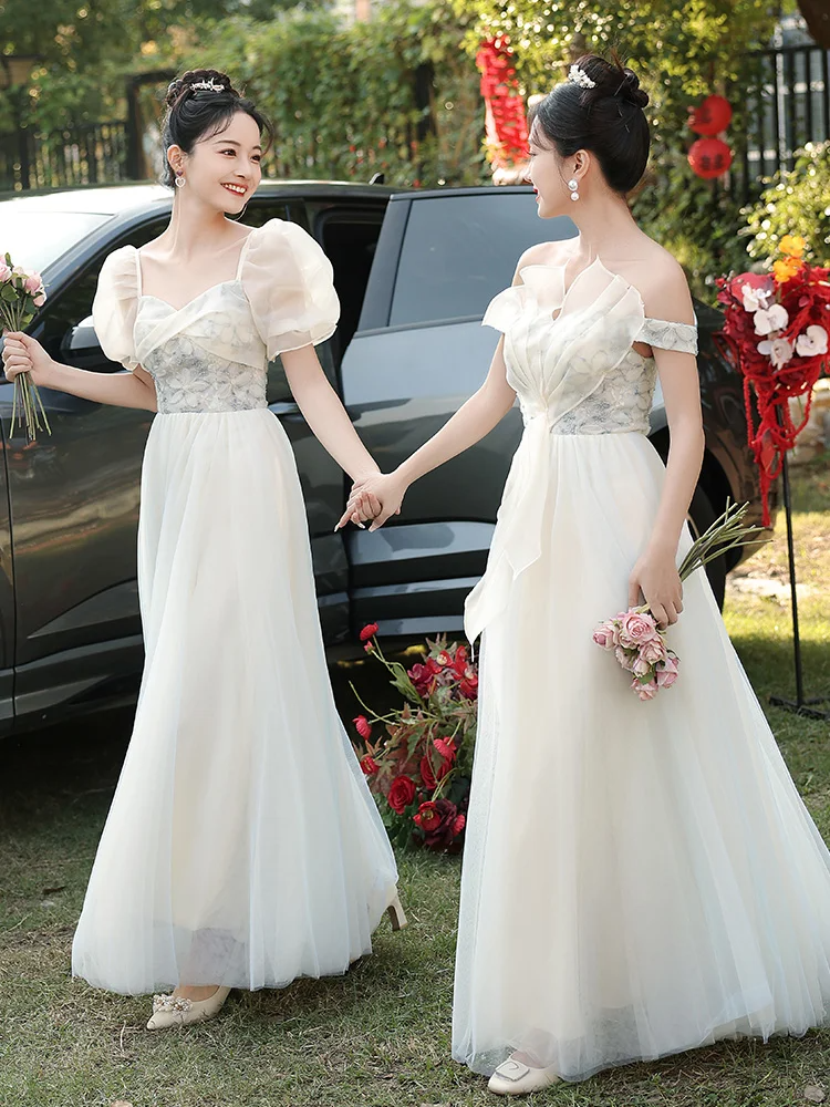 Elegant A Line Chiffon Long Bridesmaid Dress