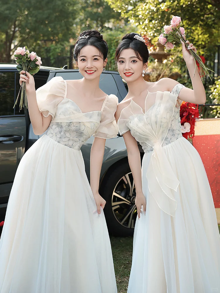 Elegant A Line Chiffon Long Bridesmaid Dress