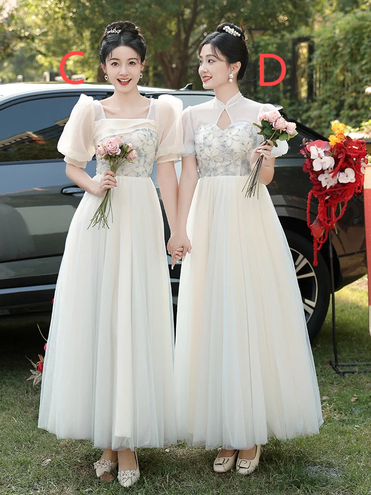 Elegant A Line Chiffon Long Bridesmaid Dress
