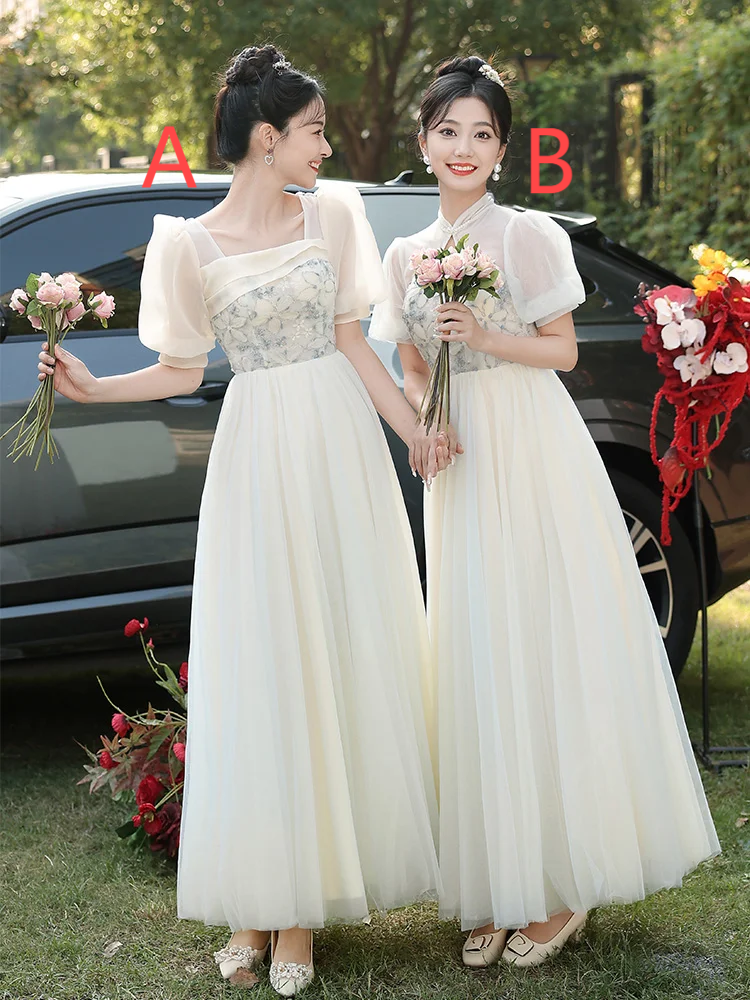 Elegant A Line Chiffon Long Bridesmaid Dress