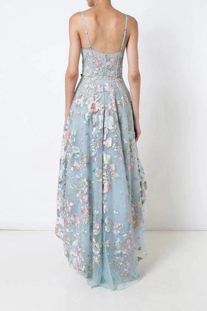 Spaghetti Straps Sweetheart Asymmetrical Prom Dress, High Low Homecoming Dresses