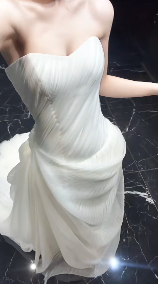 Unique Mermaid Sweetheart Chiffon Long Wedding Dresses