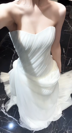 Unique Mermaid Sweetheart Chiffon Long Wedding Dresses