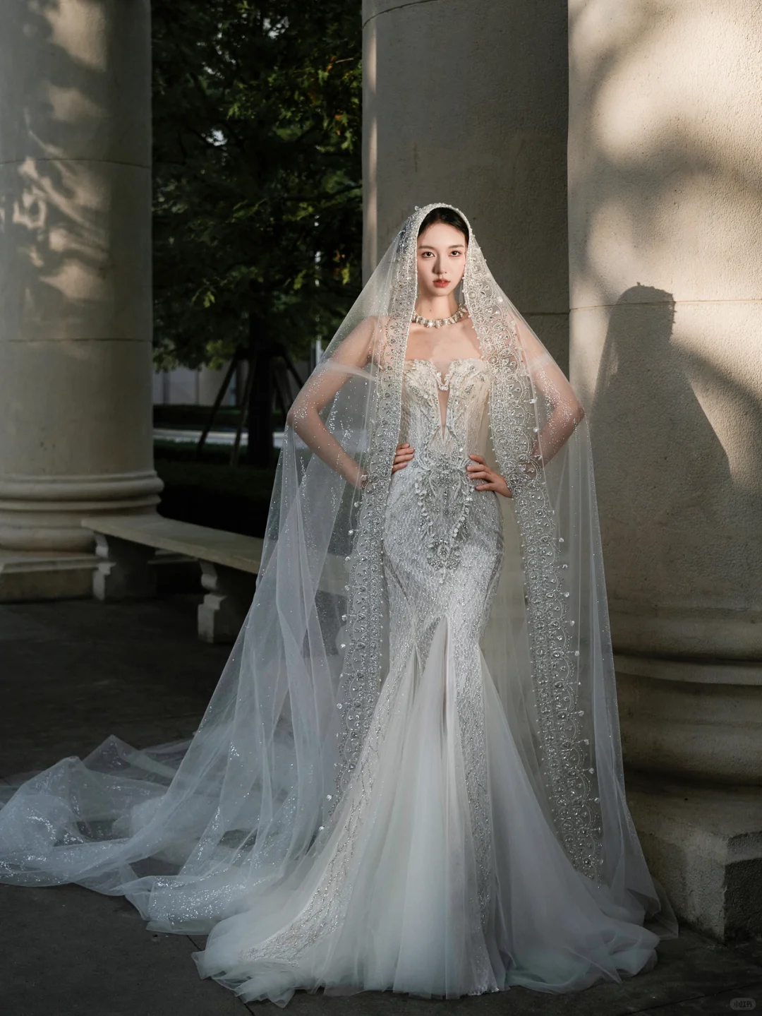 Gorgeous Mermaid Off The Shoulder Tulle Lace Beaded With Veil Long Wedding Dresses