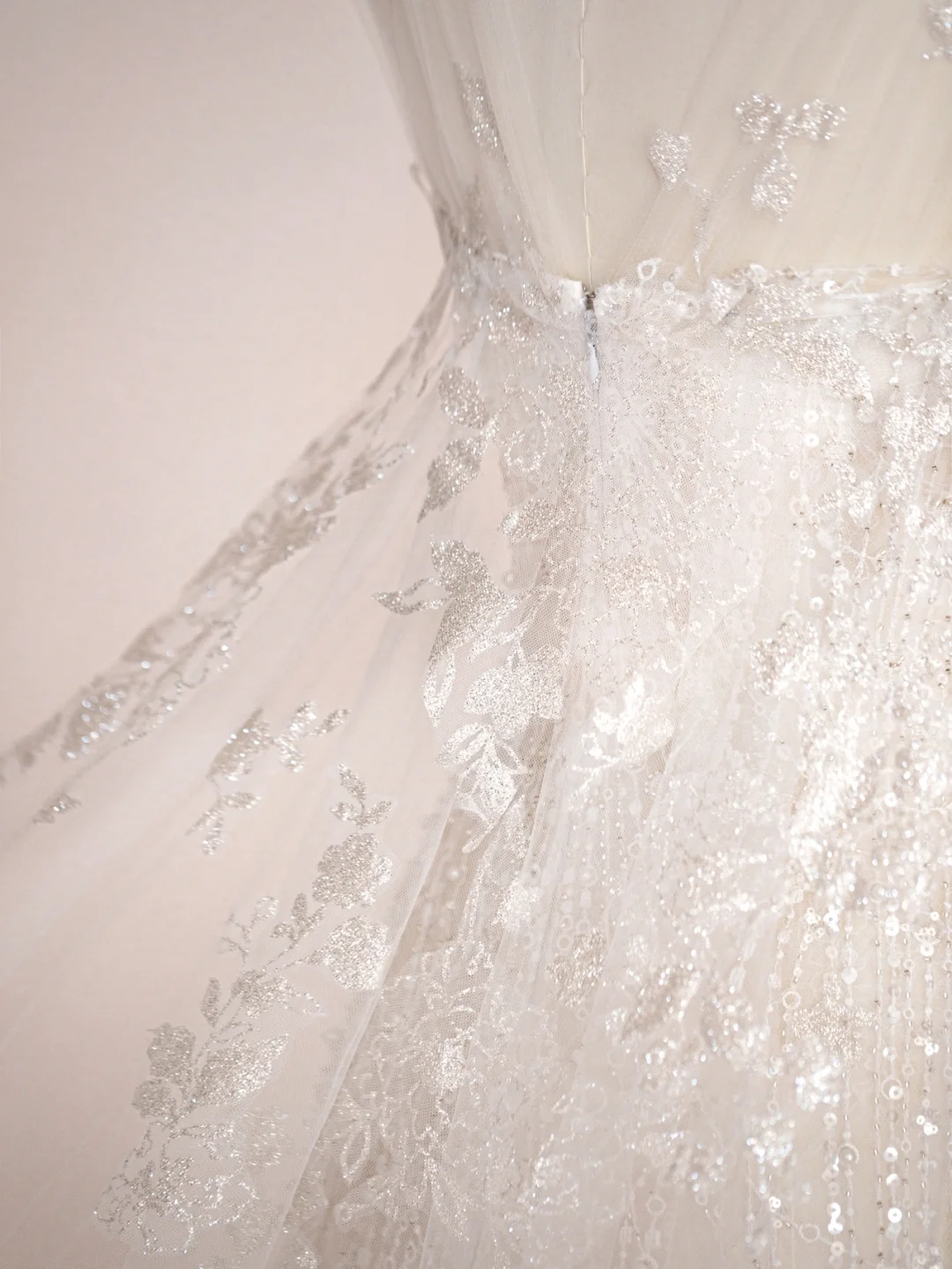 Gorgeous Mermaid Tulle Lace Sequin Long Wedding Dresses