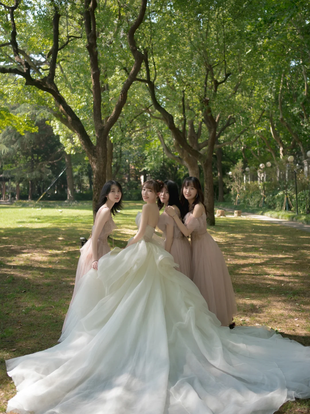 Elegant Ball Gown Strapless Satin Long Wedding Dresses
