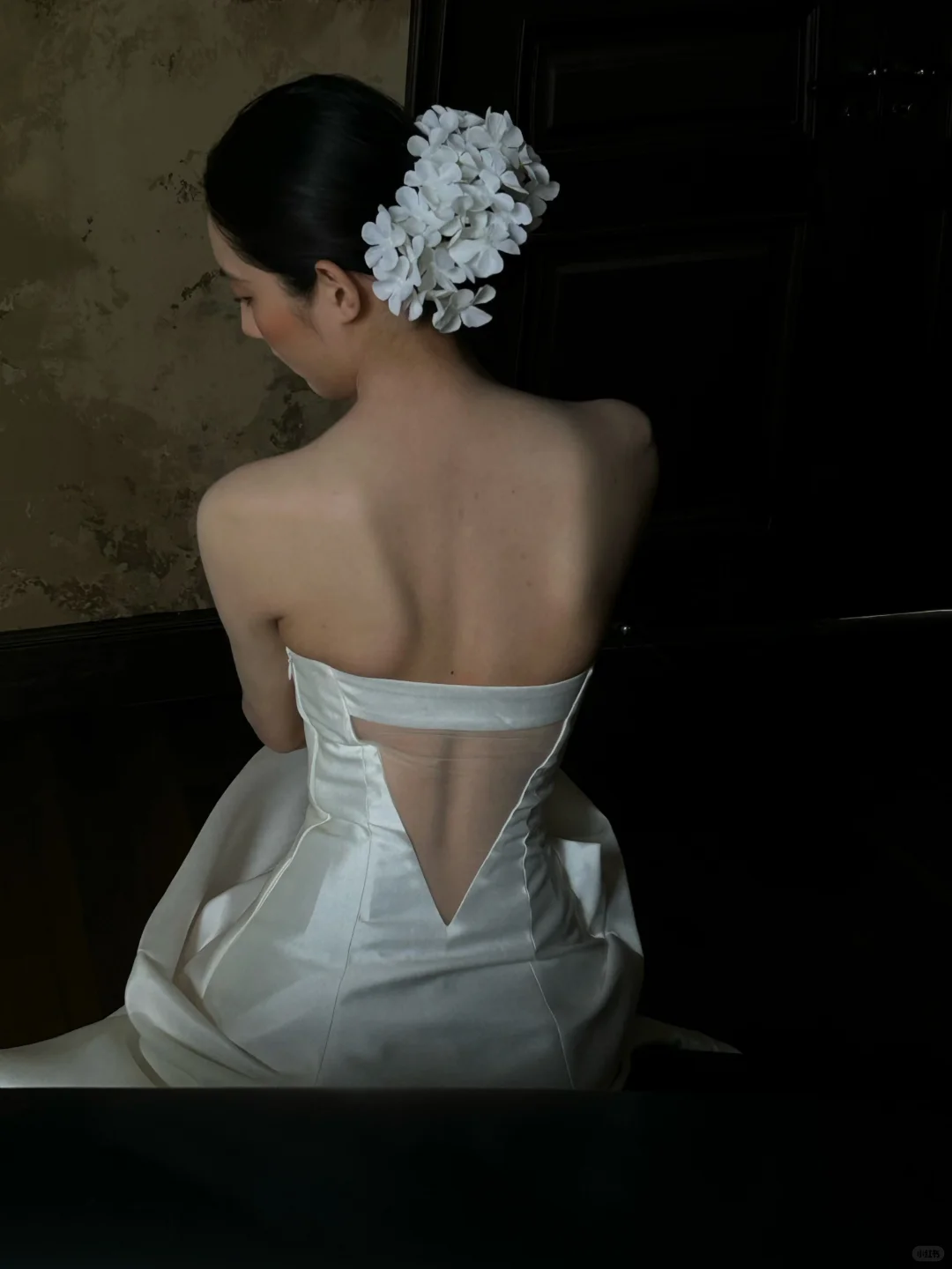 Simple Mermaid Strapless Satin Long Wedding Dresses