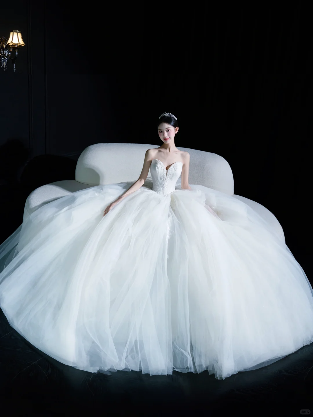 Timeless Ball Gown Strapless Satin Tulle Long Wedding Dresses