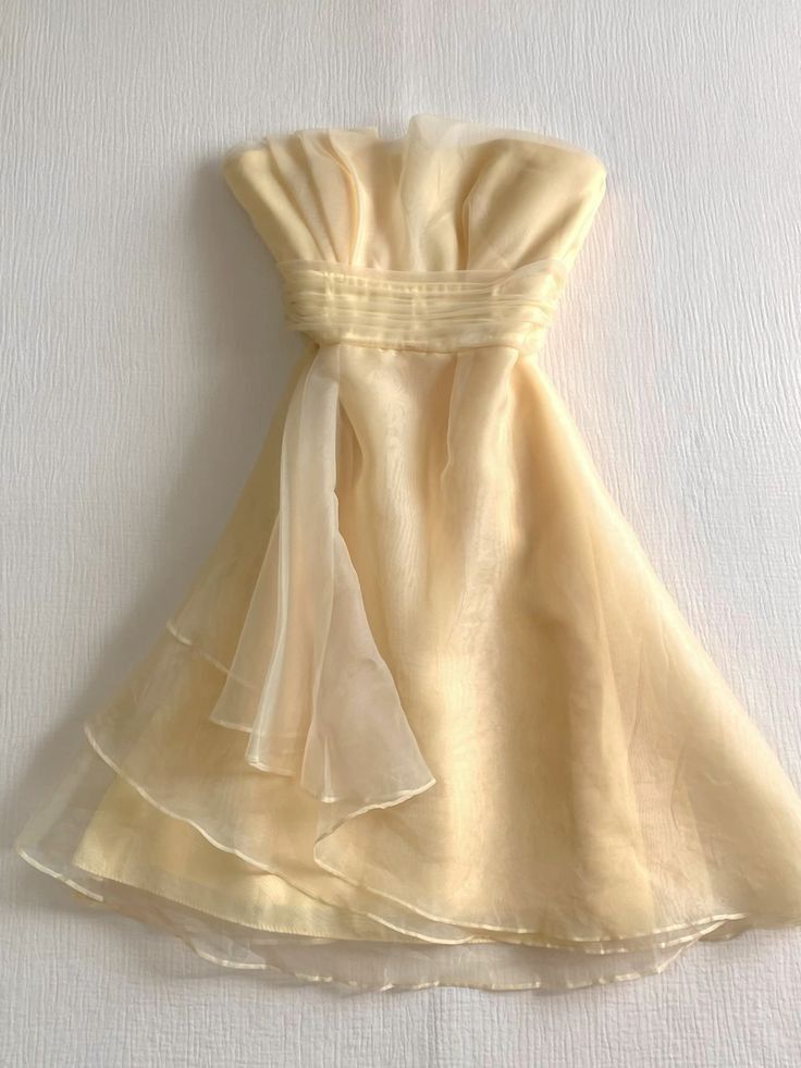 Cute A Line Strapless Satin Chiffon Short Homecoming Dress 18th Birthday Outfits