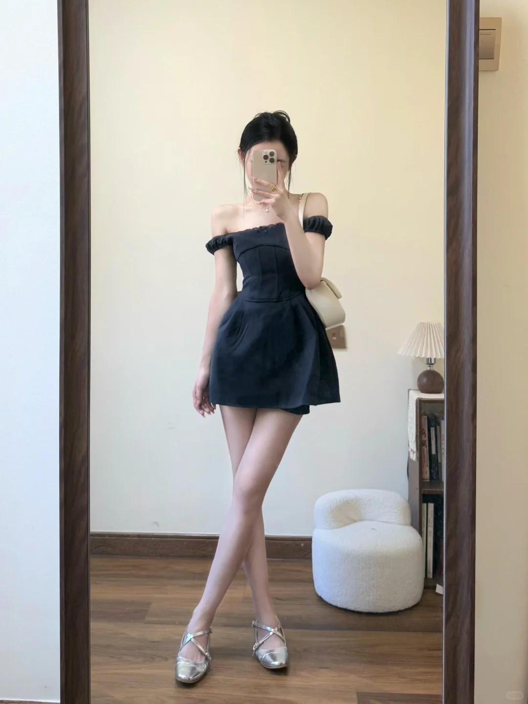 Black A Line Off The Shoulder Satin Short Homecoming Dress 16th Birthday Outfits