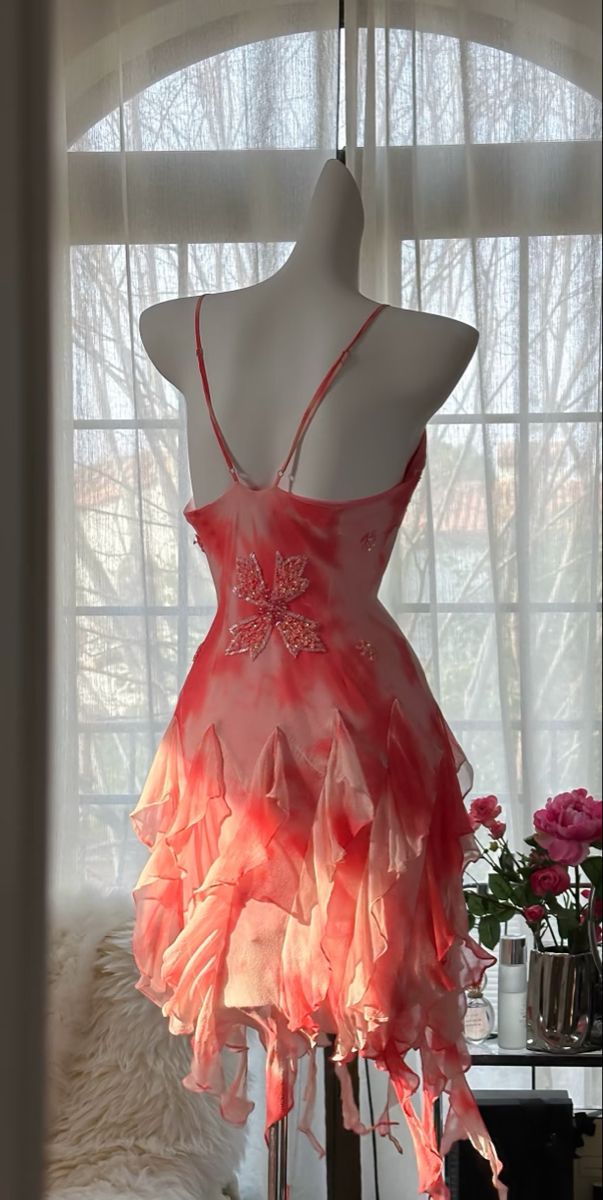 Gorgeous Mermaid Spaghetti Straps Chiffon Sequin Ruffles Short Homecoming Dress 18th Birthday Outfits