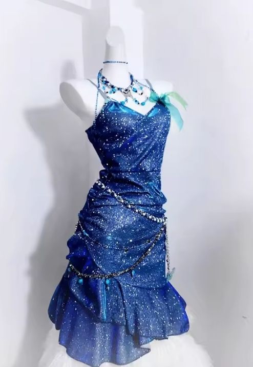 Shiny Mermaid Spaghetti Straps Satin Sequin Short Homecoming Dress 17th Birthday Outfits