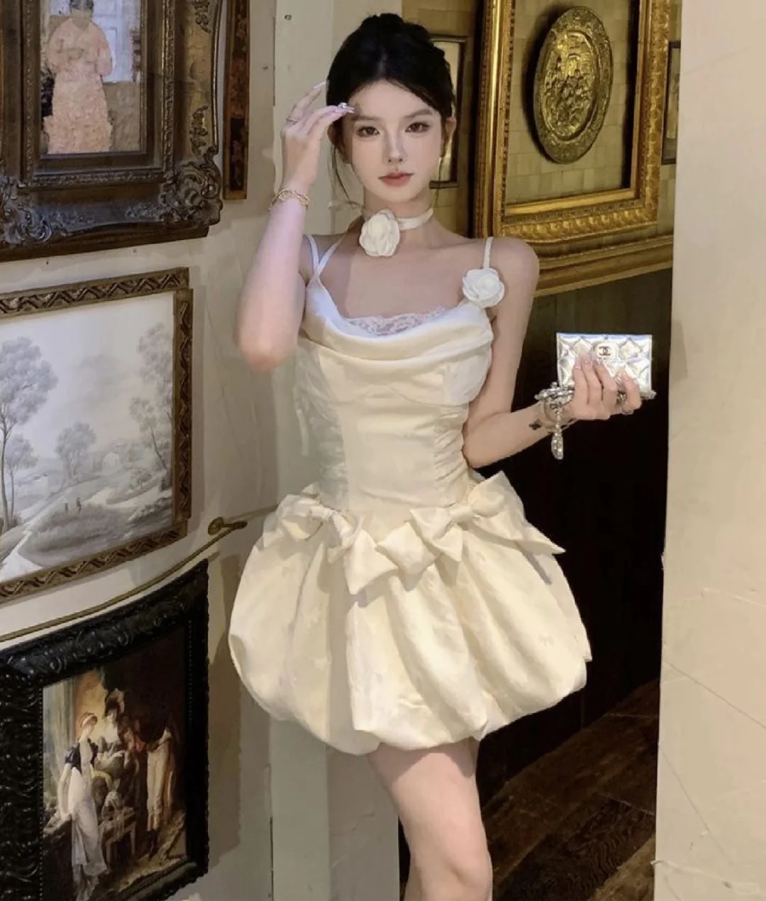 Pretty A Line Spaghetti Straps Satin Lace Short Homecoming Dress 18th Birthday Outfits