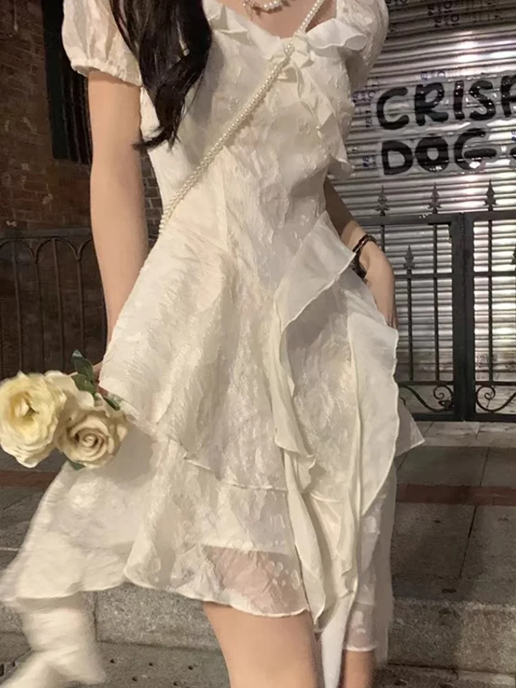 Sweet 17th A Line Satin Ruffles With Short Sleeves Short Homecoming Dress Birthday Outfits
