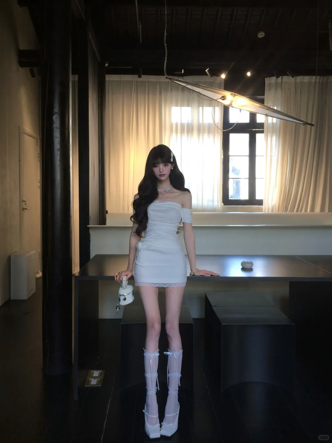 Chic 20th White Mermaid Off The Shoulder Satin Short Homecoming Dress Birthday Outfits