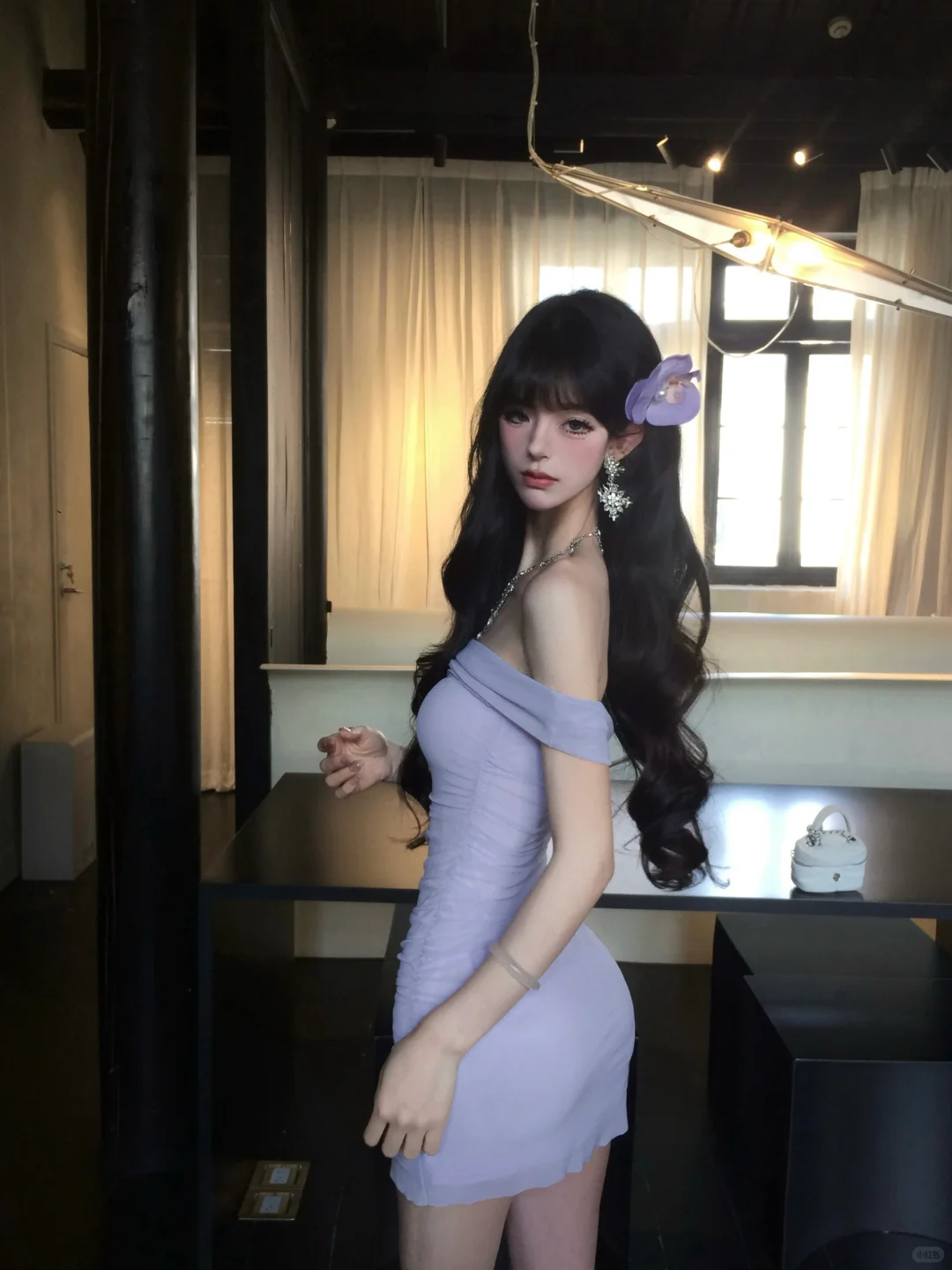 Charming 20th Lilac Mermaid Off The Shoulder Satin Short Homecoming Dress Birthday Outfits