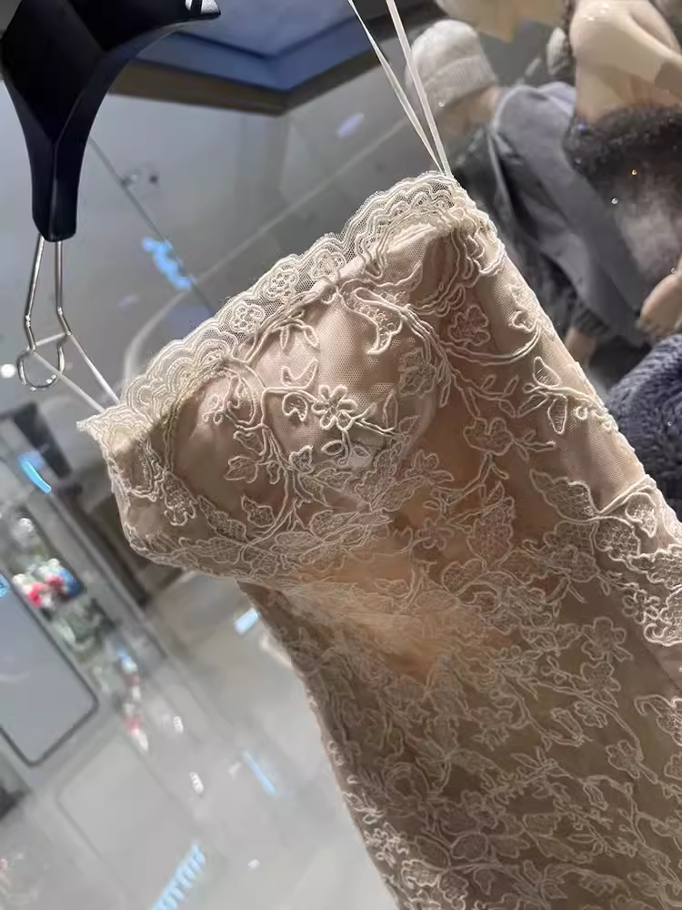 Simple A Line Straplesss Lace Birthday Dress Homecoming Dresses