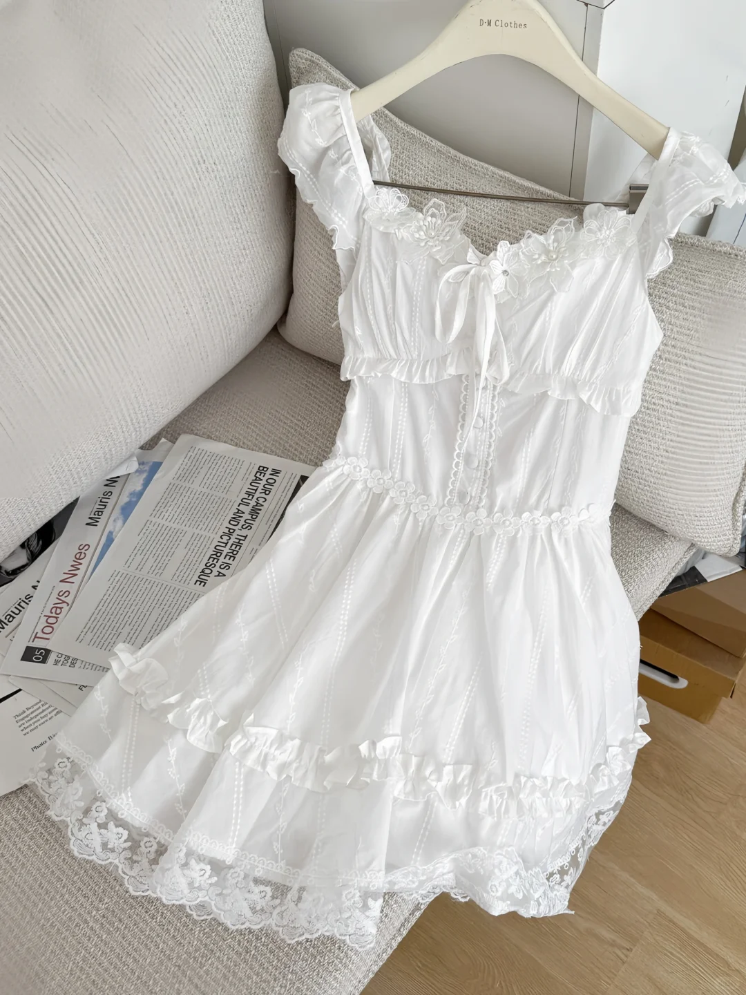 Sweet 16th White A Line Sweetheart Satin Short Homecoming Dress Birthday Outfits