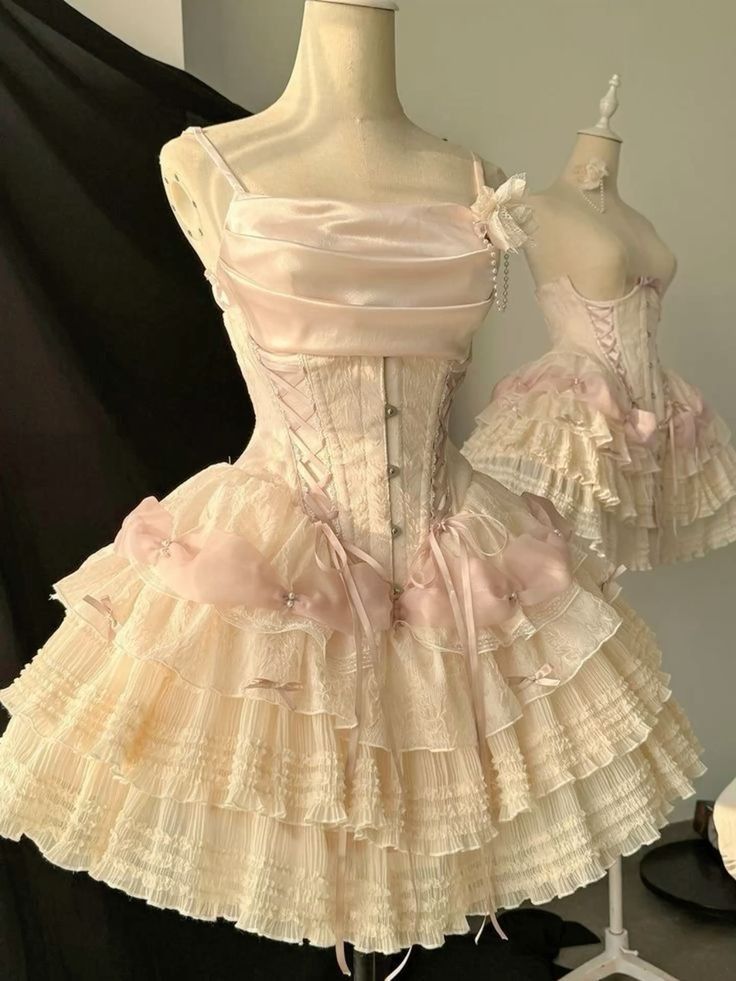 Sweet 16th Pink Ball Gown Spaghetti Straps Satin Short Homecoming Dress Birthday Outfits