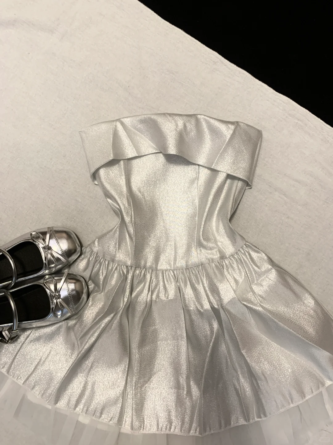 Pretty A Line Strapless Satin Tulle Short Homecoming Dress 16th Birthday Outfits